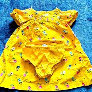 Baby gap dress and diaper cover size 18-24M gently used